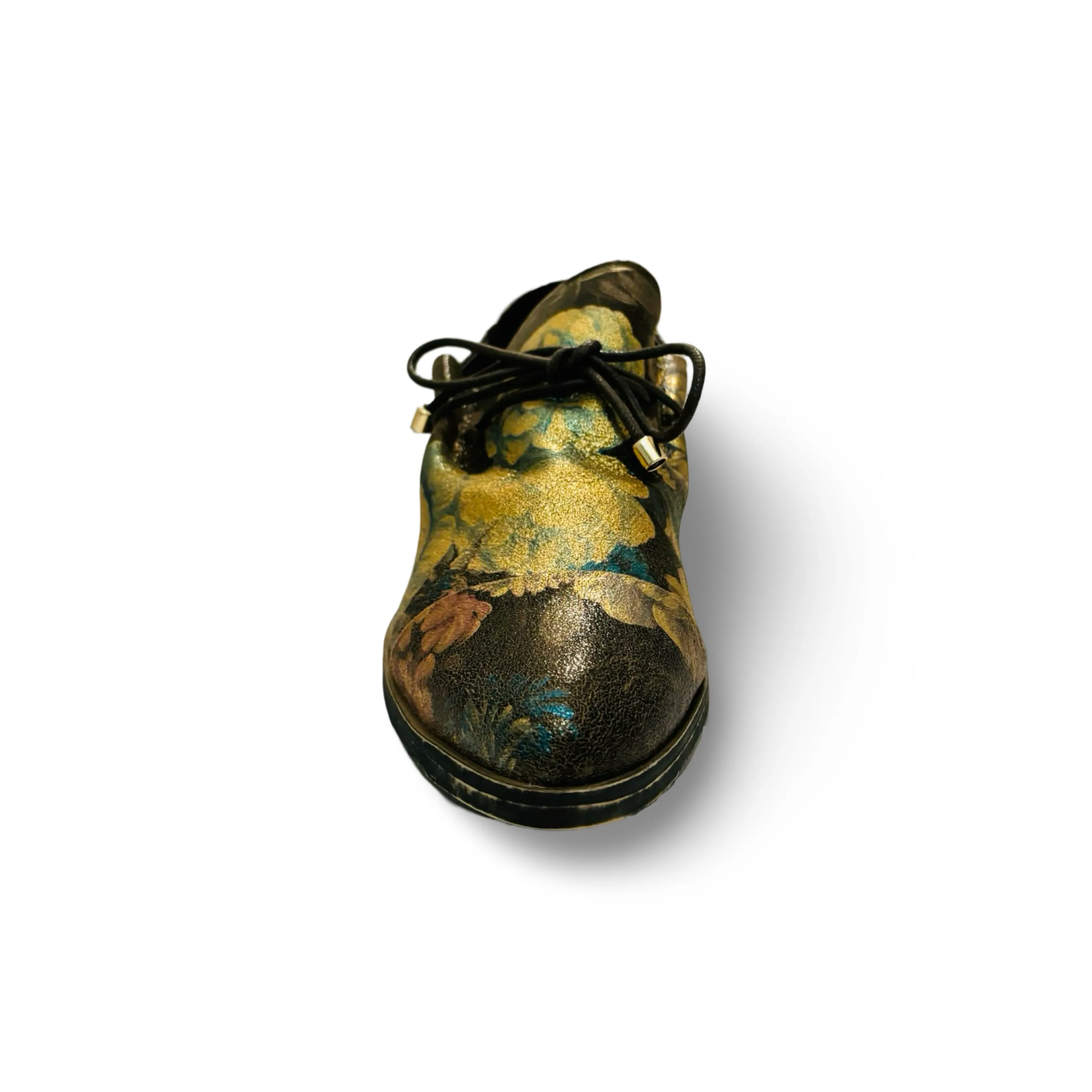 Kotty Blue Metal Floral Flat