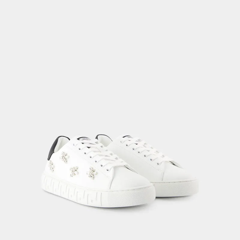 La Greca Sneakers - Versace - Canvas - White