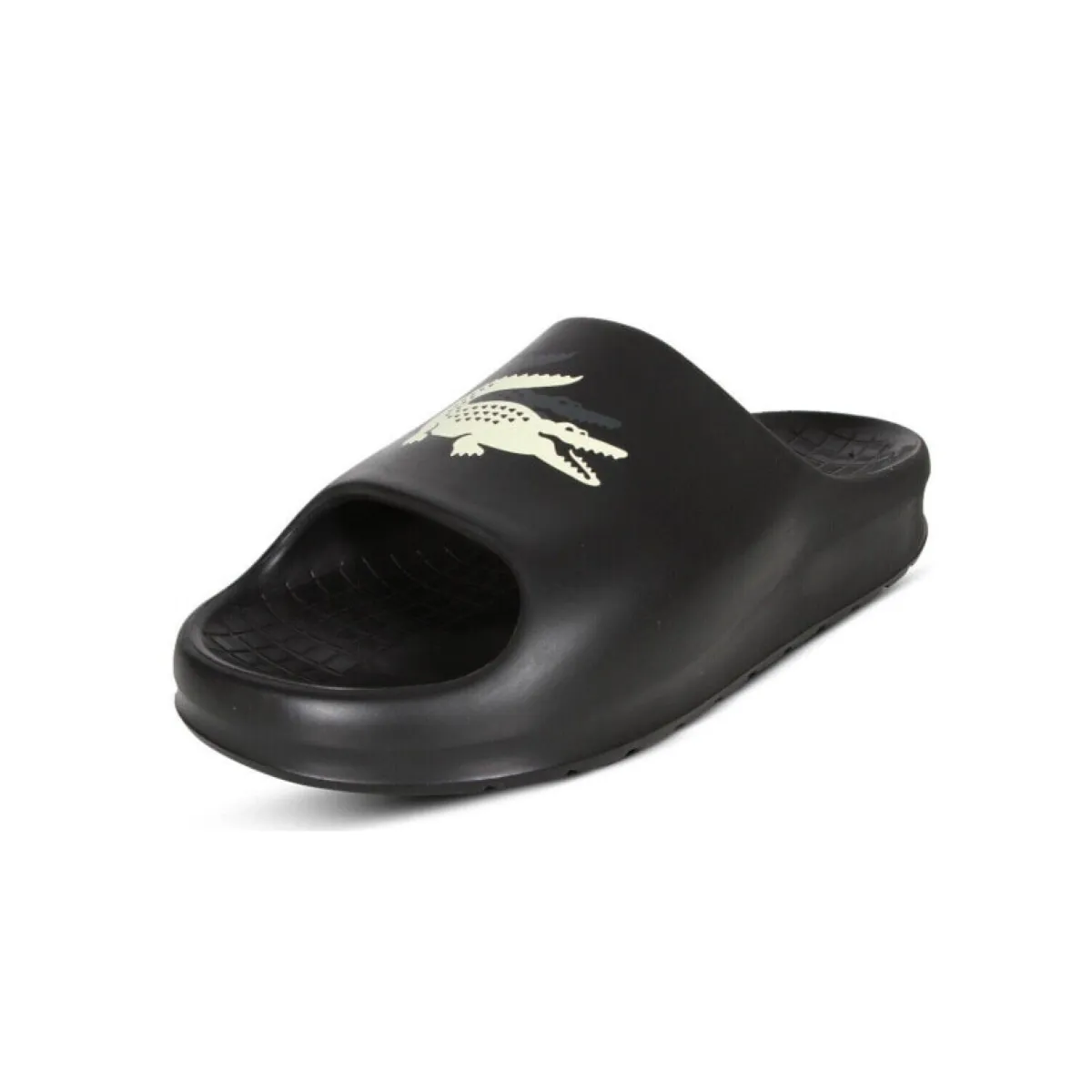 LACOSTE 7-45CMA0005454 CROCO 2.0 MN'S (Medium) Black/Off White Synthetic Sandals