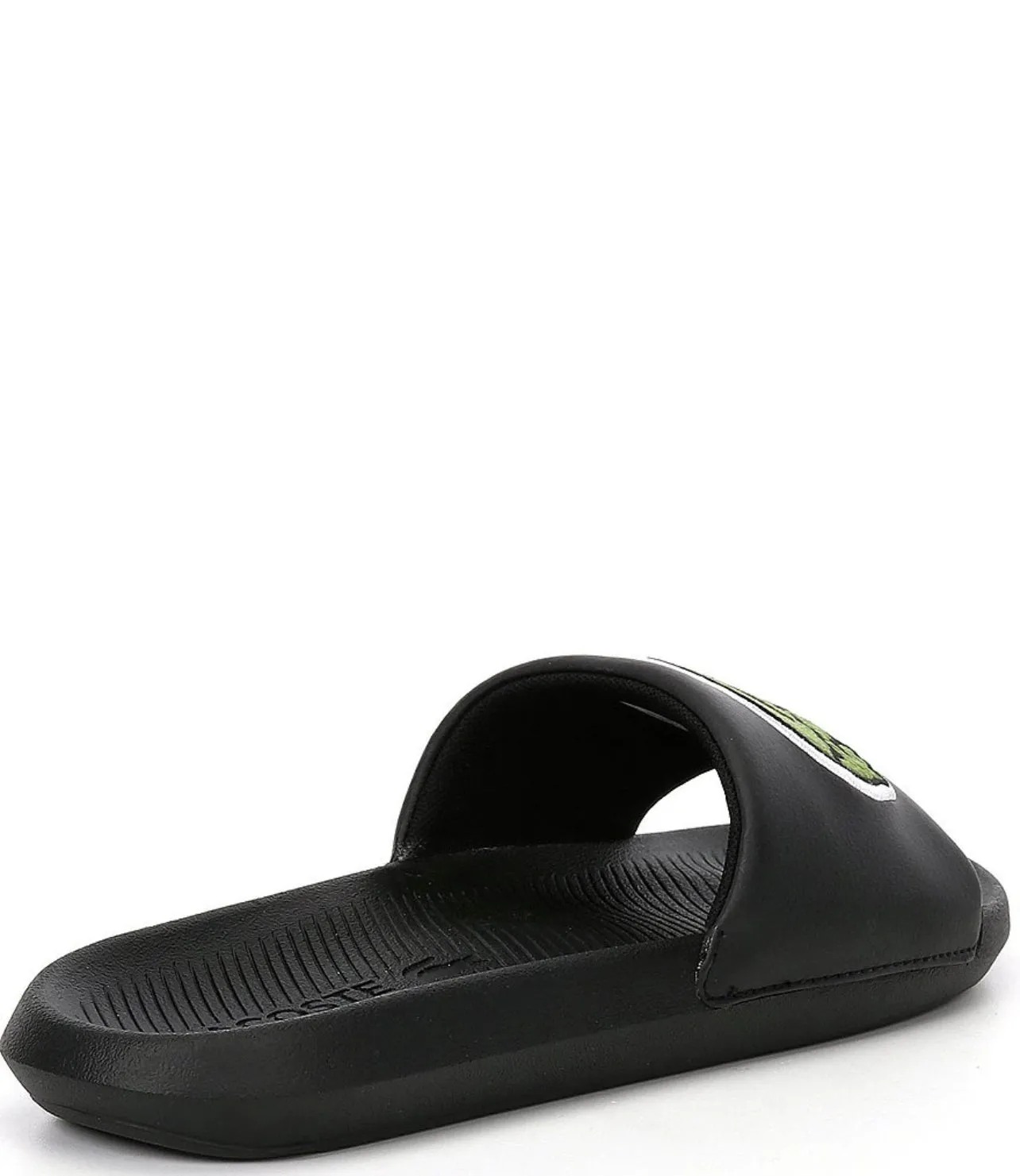 LACOSTE BIG GATOR SLIDES MENS -BLACK