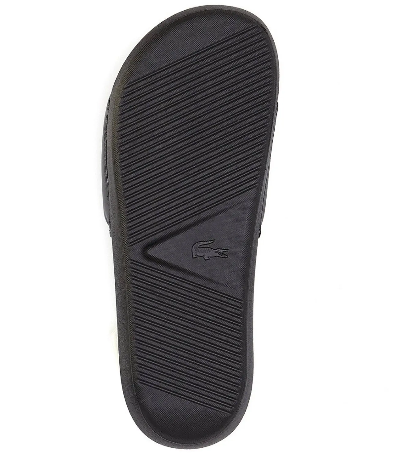 LACOSTE BIG GATOR SLIDES MENS -BLACK