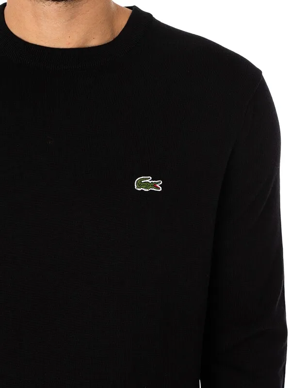 Lacoste Logo Knit - Black