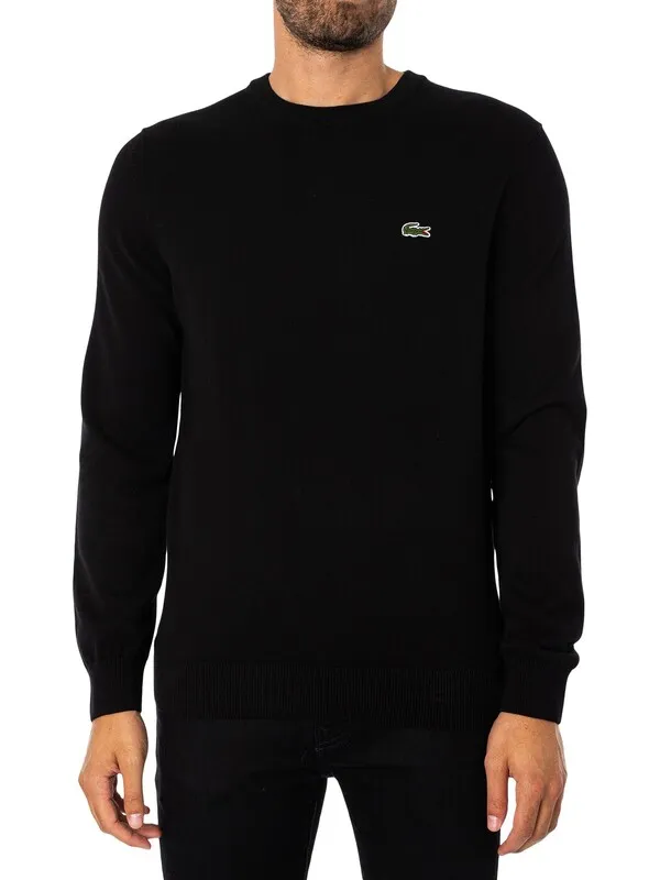 Lacoste Logo Knit - Black