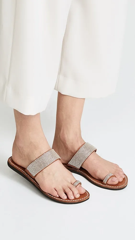 Laidback London   Trent Toe Ring Sandals 