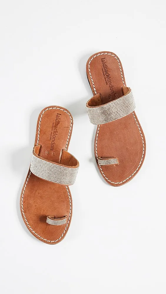 Laidback London   Trent Toe Ring Sandals 