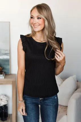 Black Night Out Knit Top