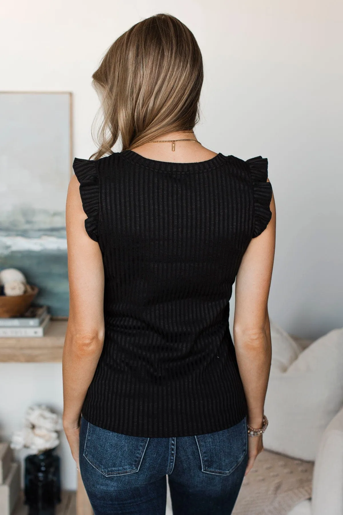 Black Night Out Knit Top