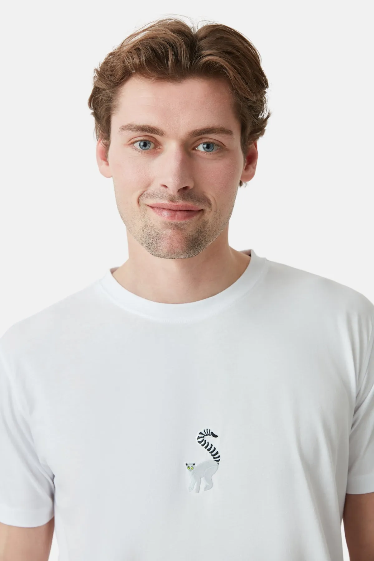 Lemur White Lightweight T-shirt