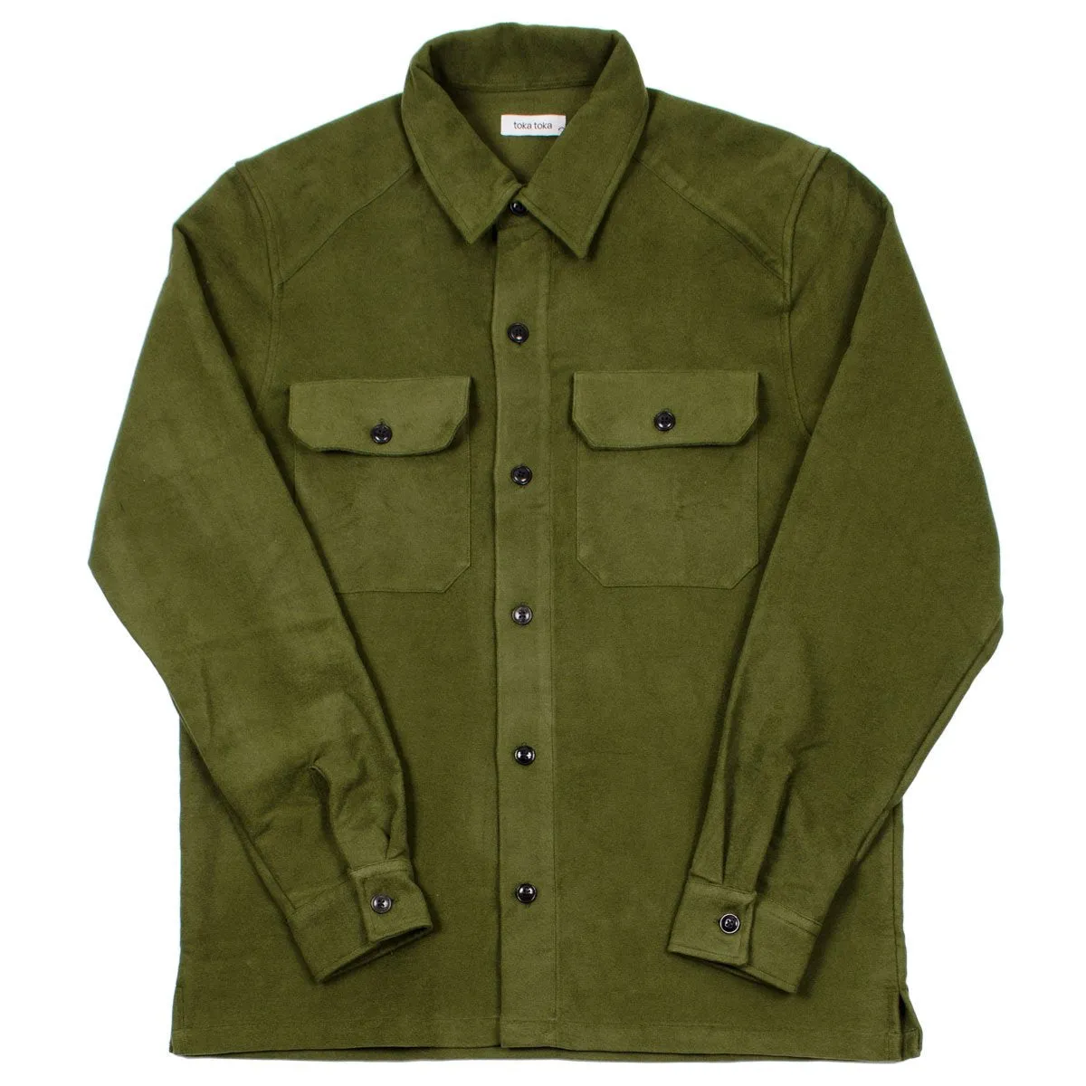 Leo Moleskin Work Shirt in Olive - Toka Toka