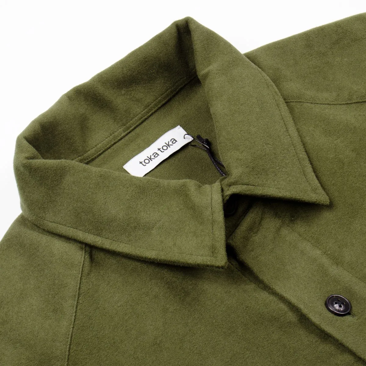 Leo Moleskin Work Shirt in Olive - Toka Toka