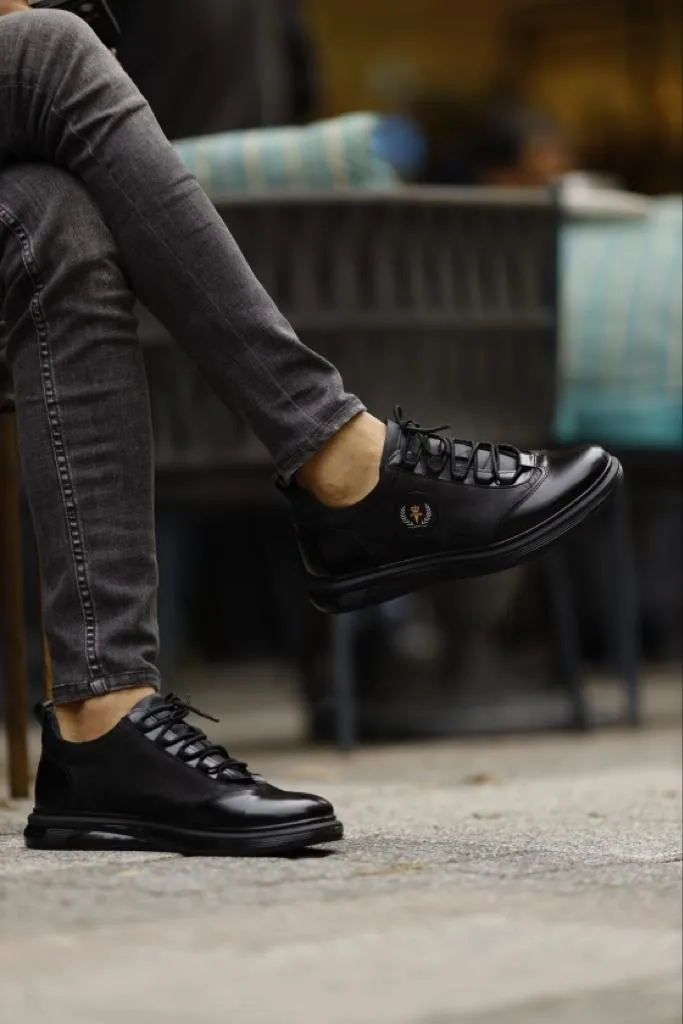 Leon Itlian Sole Black Sneakers