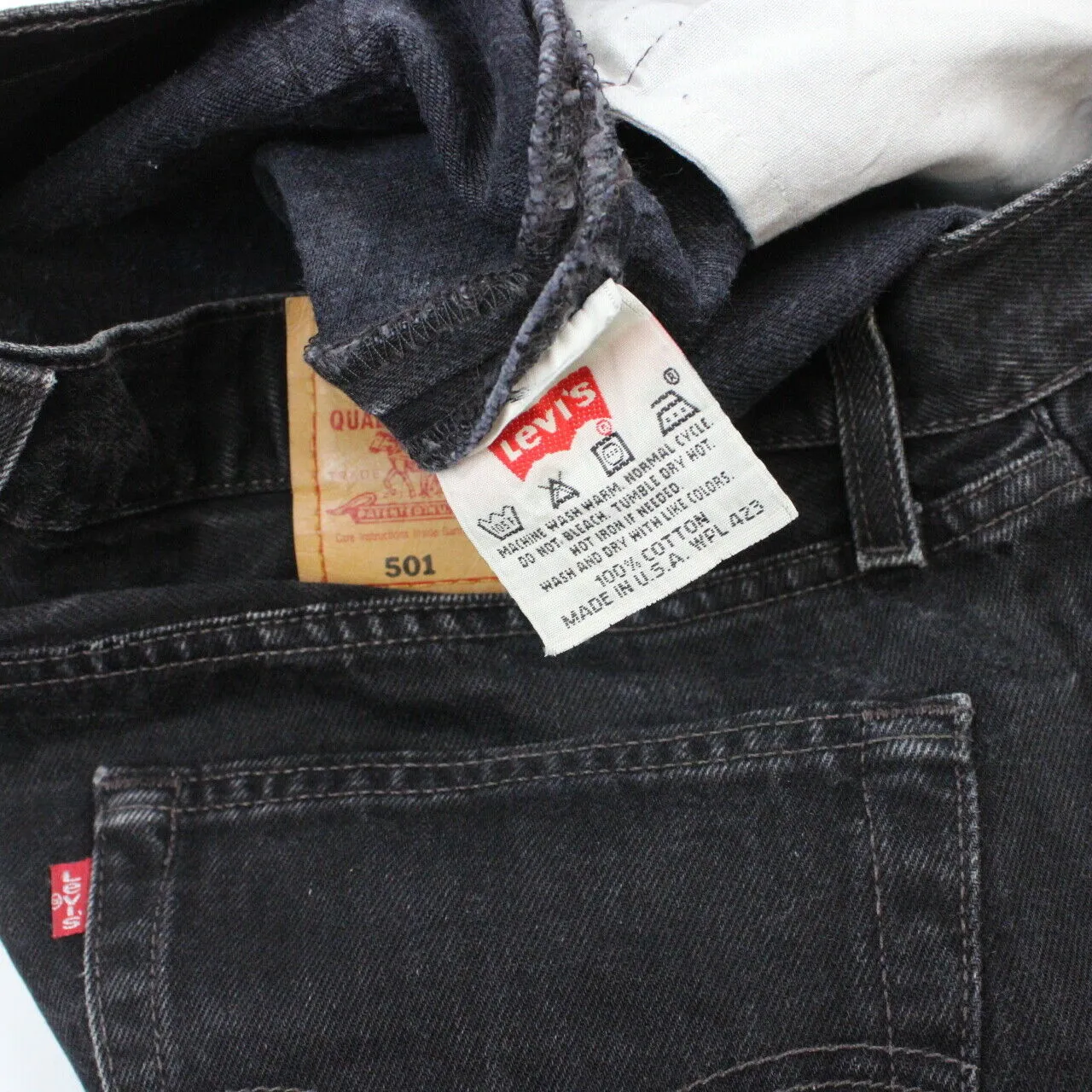 LEVIS 501 Jeans Black Charcoal | W34 L28