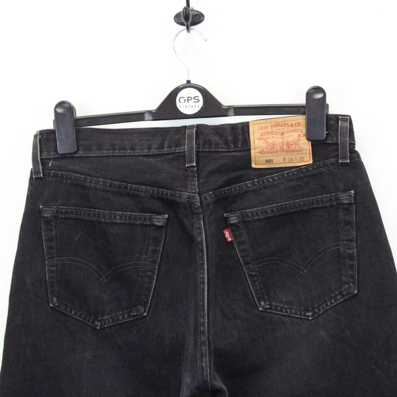 LEVIS 501 Jeans Black Charcoal | W34 L28