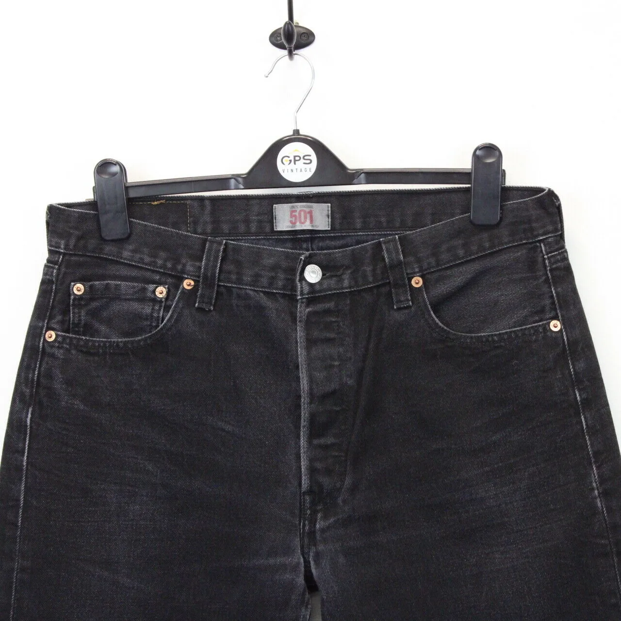 LEVIS 501 Jeans Black Charcoal | W36 L34