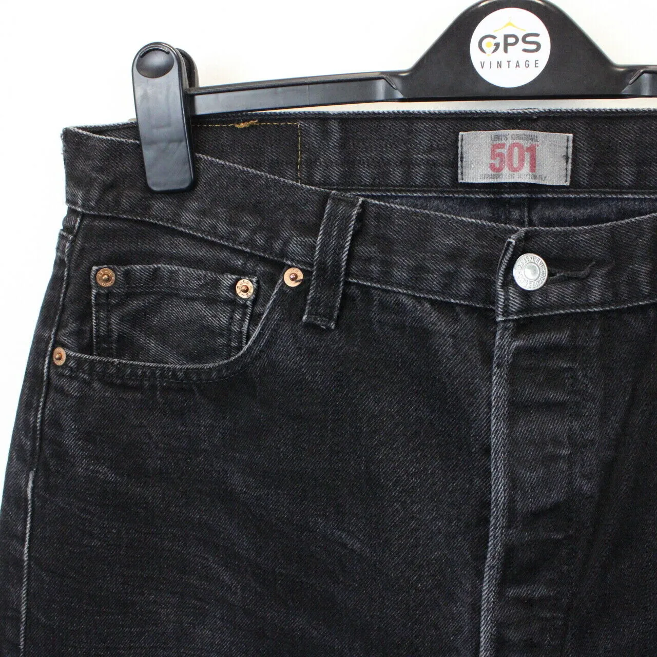 LEVIS 501 Jeans Black Charcoal | W36 L34