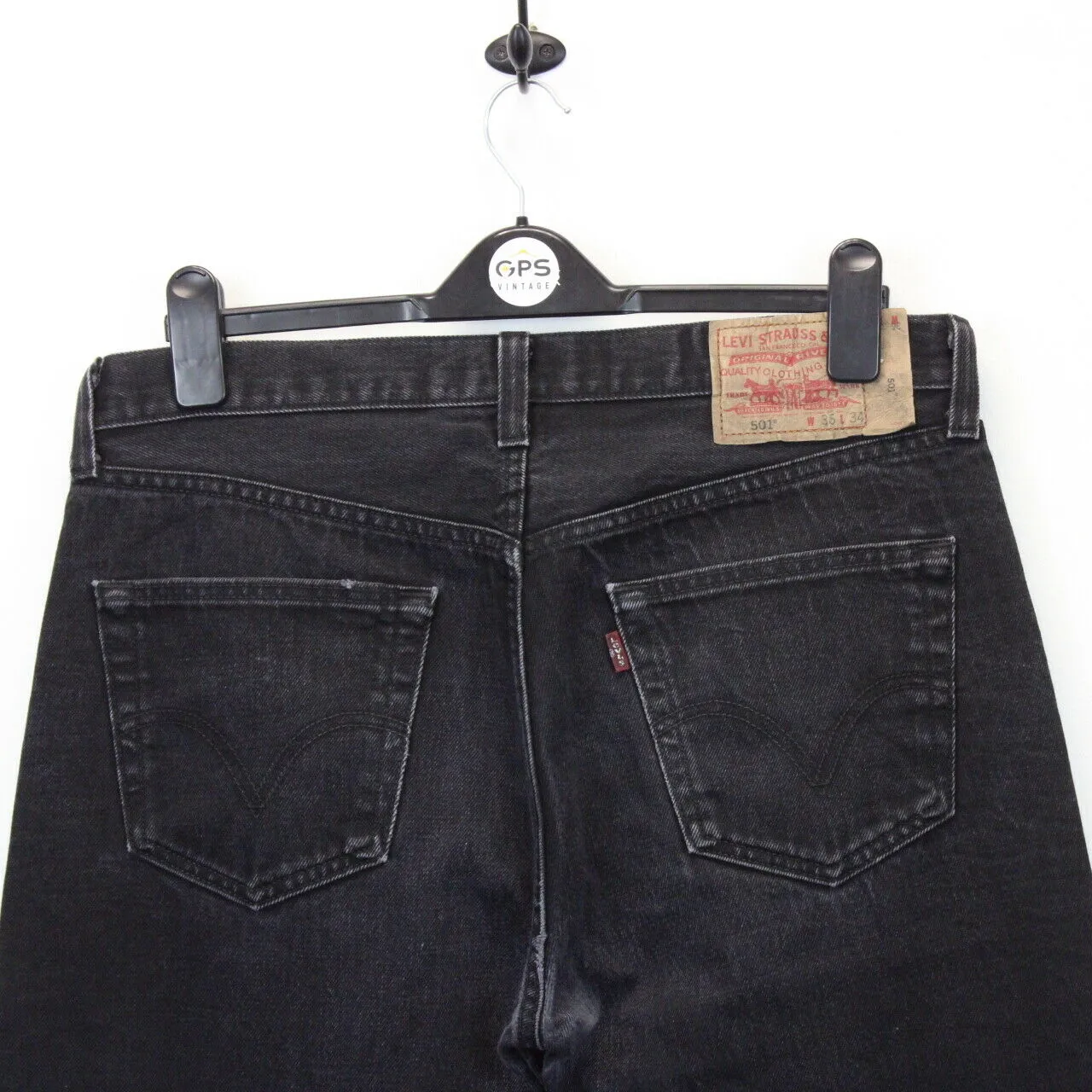 LEVIS 501 Jeans Black Charcoal | W36 L34