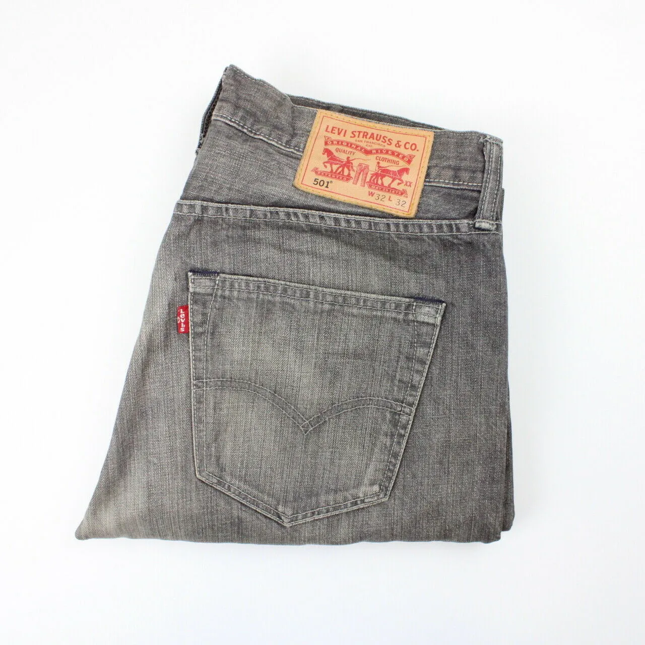 LEVIS 501 Jeans Grey Charcoal | W32 L32