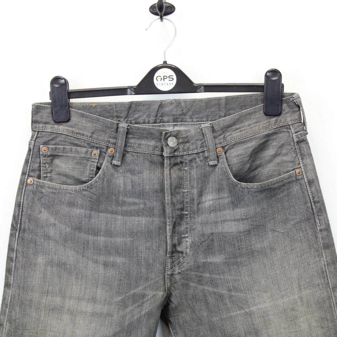 LEVIS 501 Jeans Grey Charcoal | W32 L32