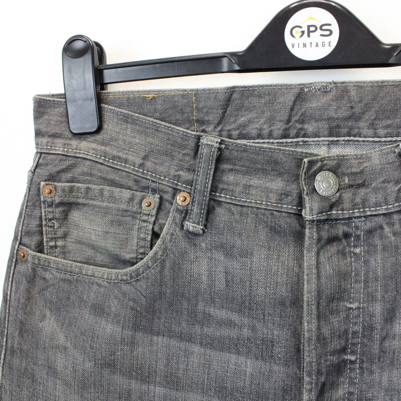 LEVIS 501 Jeans Grey Charcoal | W32 L32