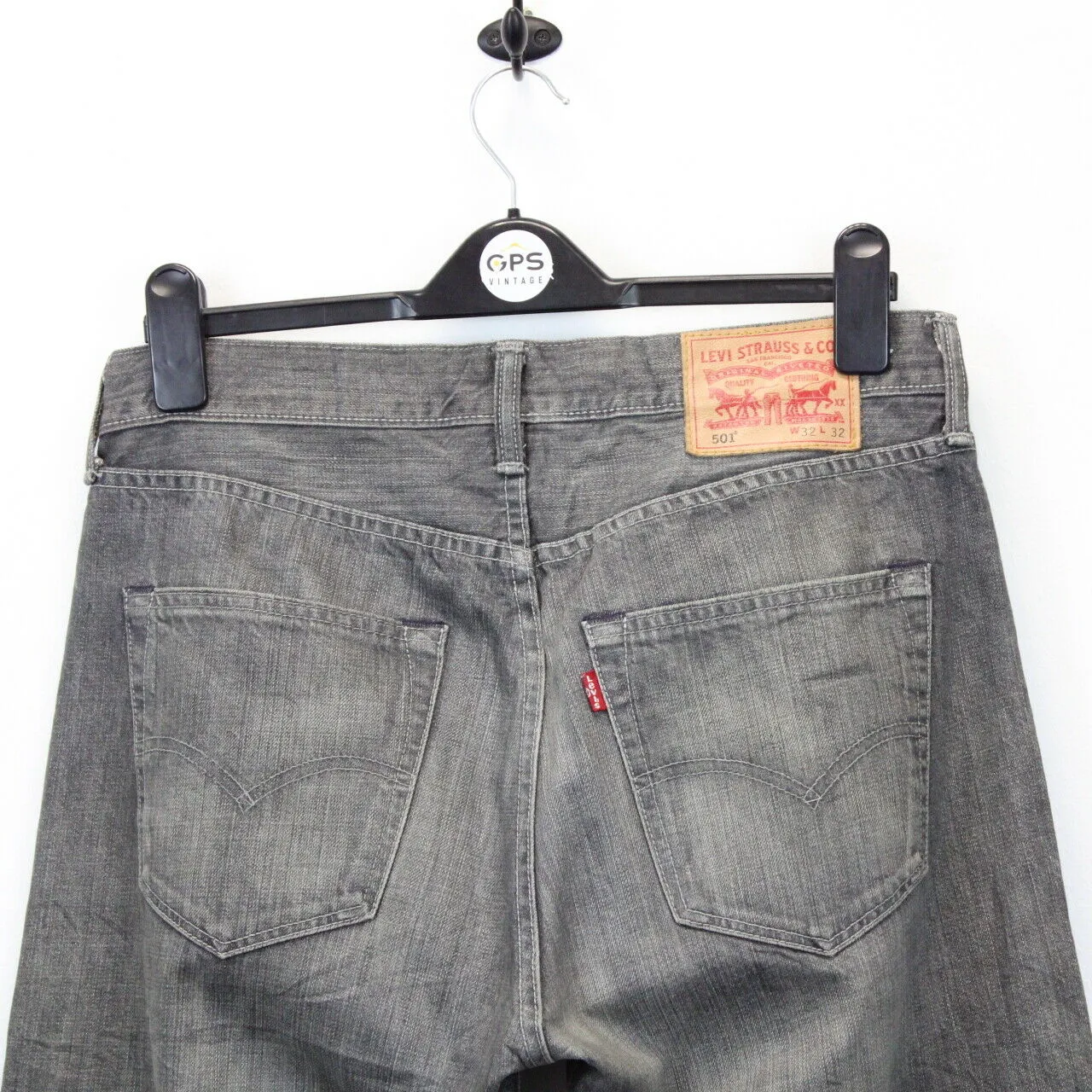 LEVIS 501 Jeans Grey Charcoal | W32 L32