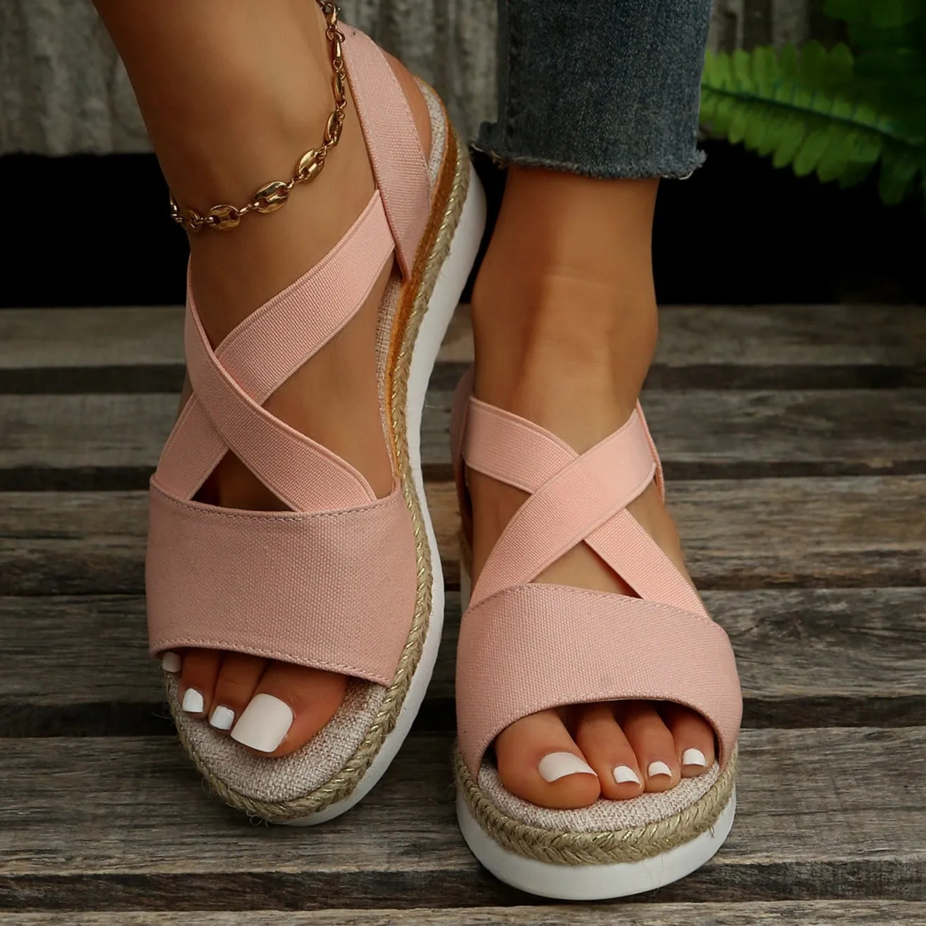 Comfy Wedge Heel Sandals