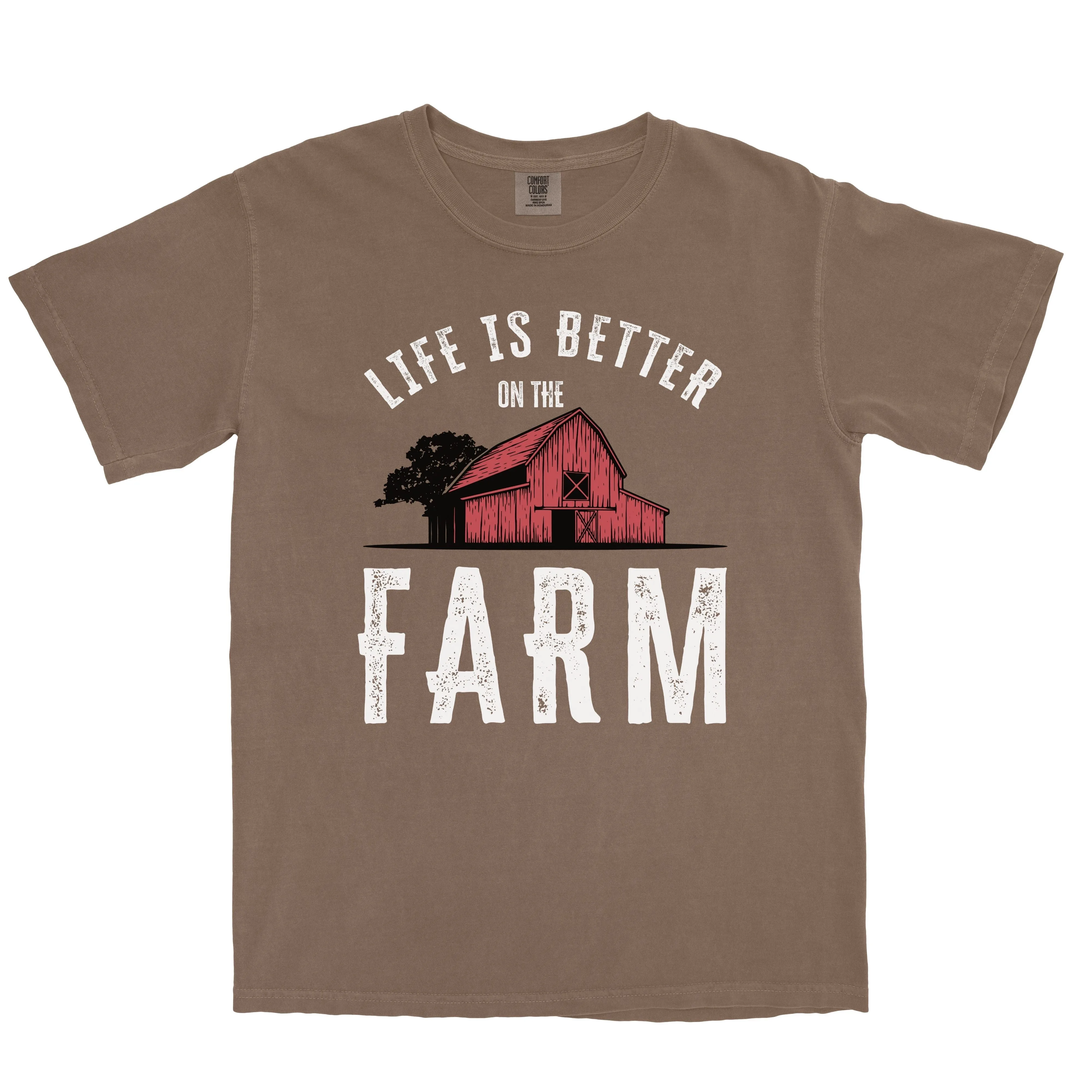 LIFE IS BETTER ON THE FARM RED BARN SHIRT