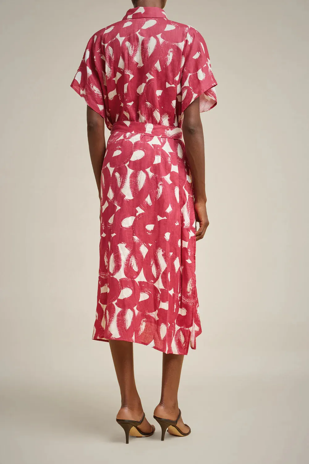 Liviana Conti Dress Red Floral Print.