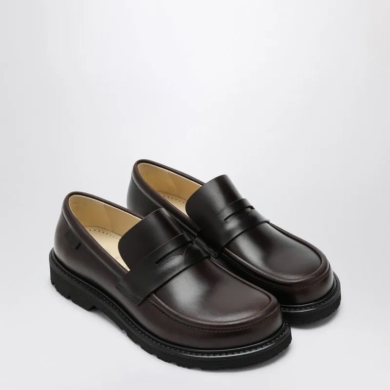 Elegant Brown Leather Moccasins