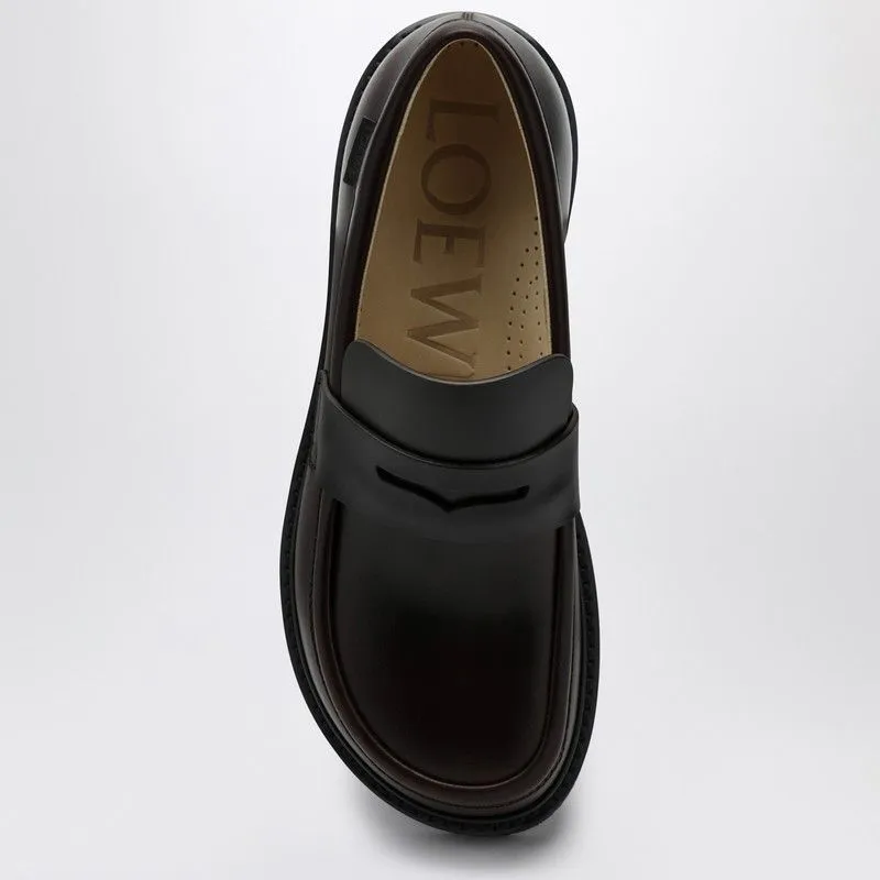 Elegant Brown Leather Moccasins