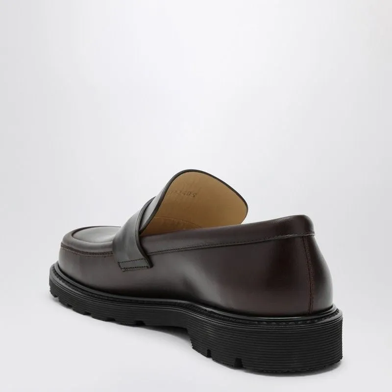 Elegant Brown Leather Moccasins