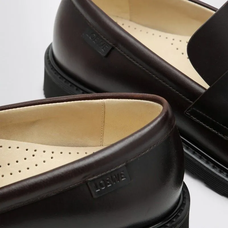 Elegant Brown Leather Moccasins