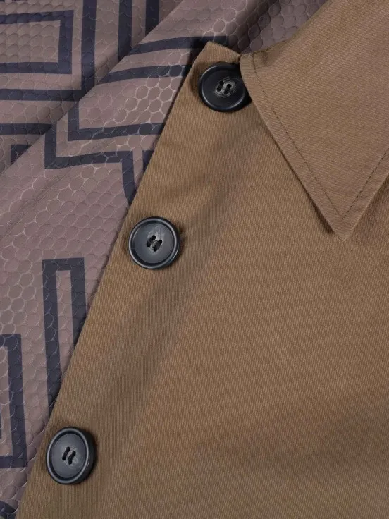 Stylish camel overcoat