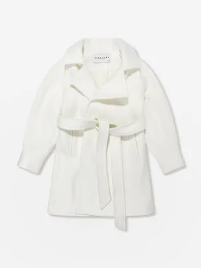 Long White Coat for Girls by Mama Luma,