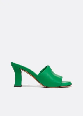 Lulu Heeled Sandals - Emerald