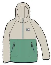 Maine 2.0 1/2 Zip Recycled Sherpa Fleece - Green Spruce