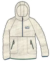 Maine 2.0 Recycled Sherpa Fleece - Oatmeal.