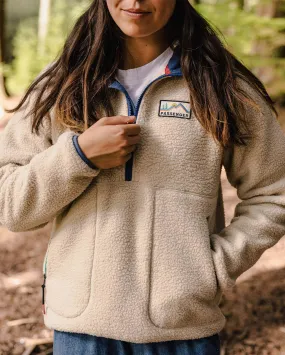 Maine 2.0 Recycled Sherpa Fleece - Oatmeal.