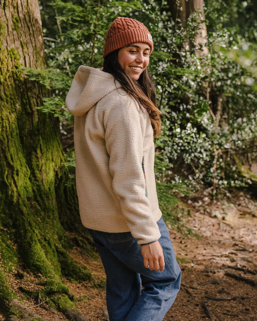 Maine 2.0 Recycled Sherpa Fleece - Oatmeal.