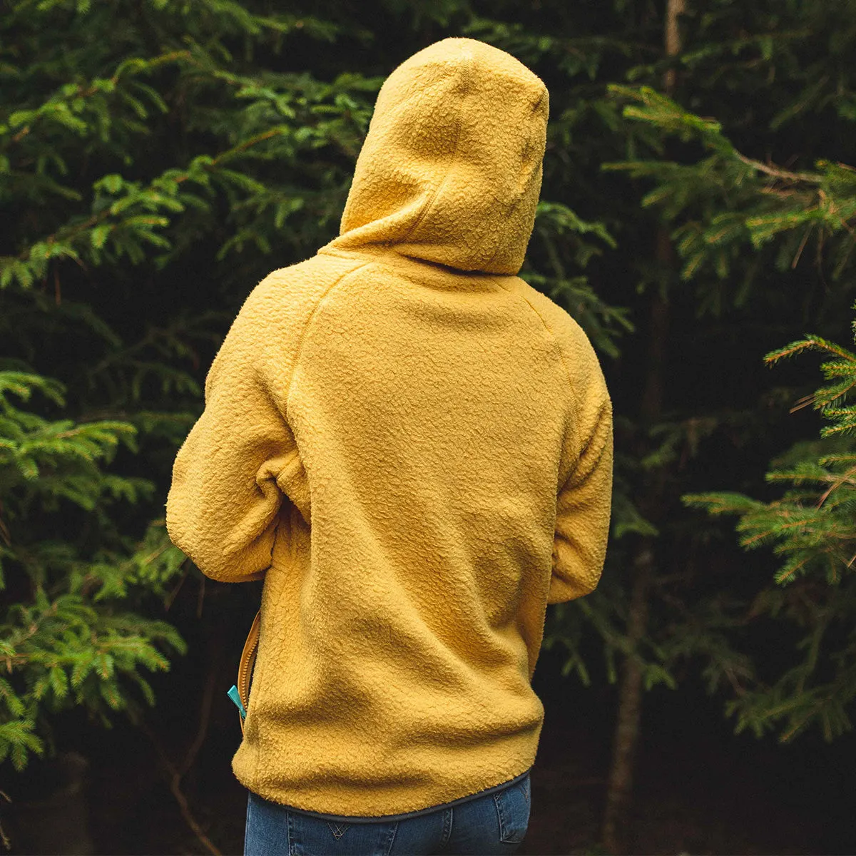 Maine Eco-Friendly Ochre Yellow Sherpa Fleece