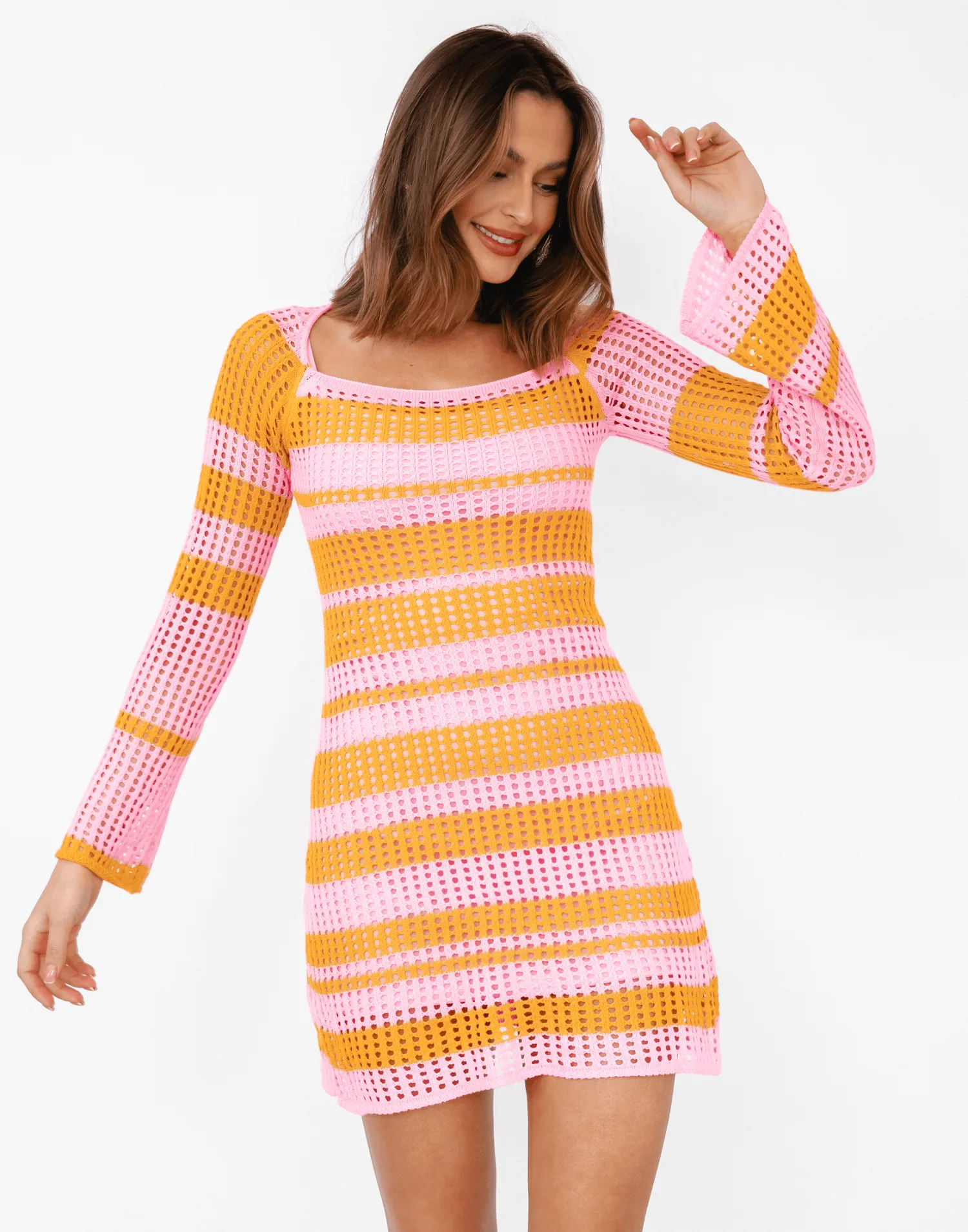 Marley Pink/Orange Mini Dress