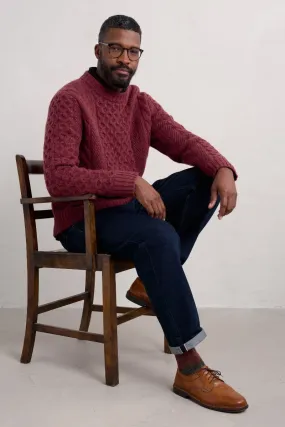 Men's Coxswain Cable Knit Jumper