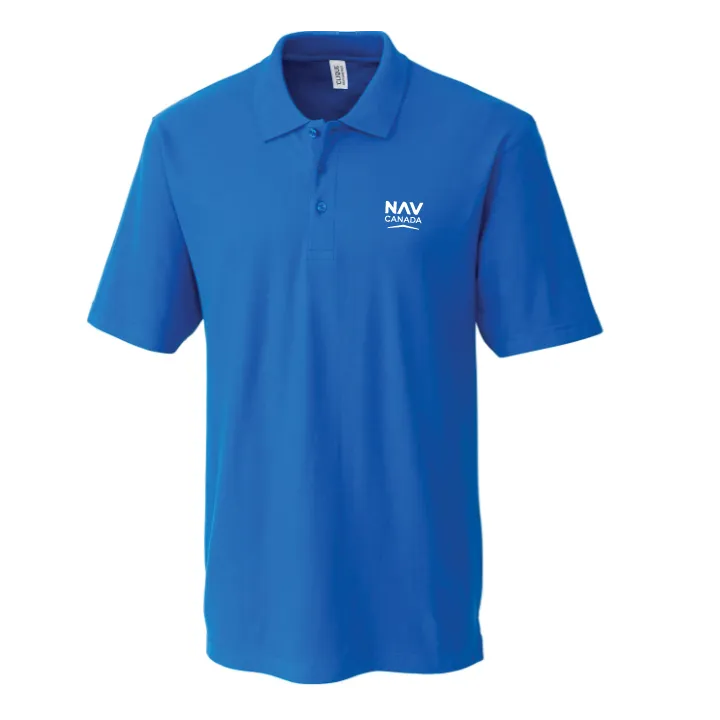 Mens Addison All Cotton Pique Polo / Polo Addison en coton piqué à manches courtes pour hommes de Clique