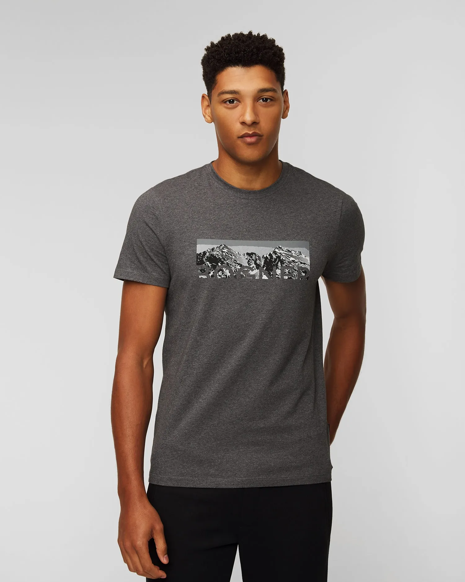 Men’s grey T-shirt BOGNER Roc 58566604-18