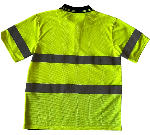 Mens Hi-Vis Taped Short Sleeve Polo Shirt