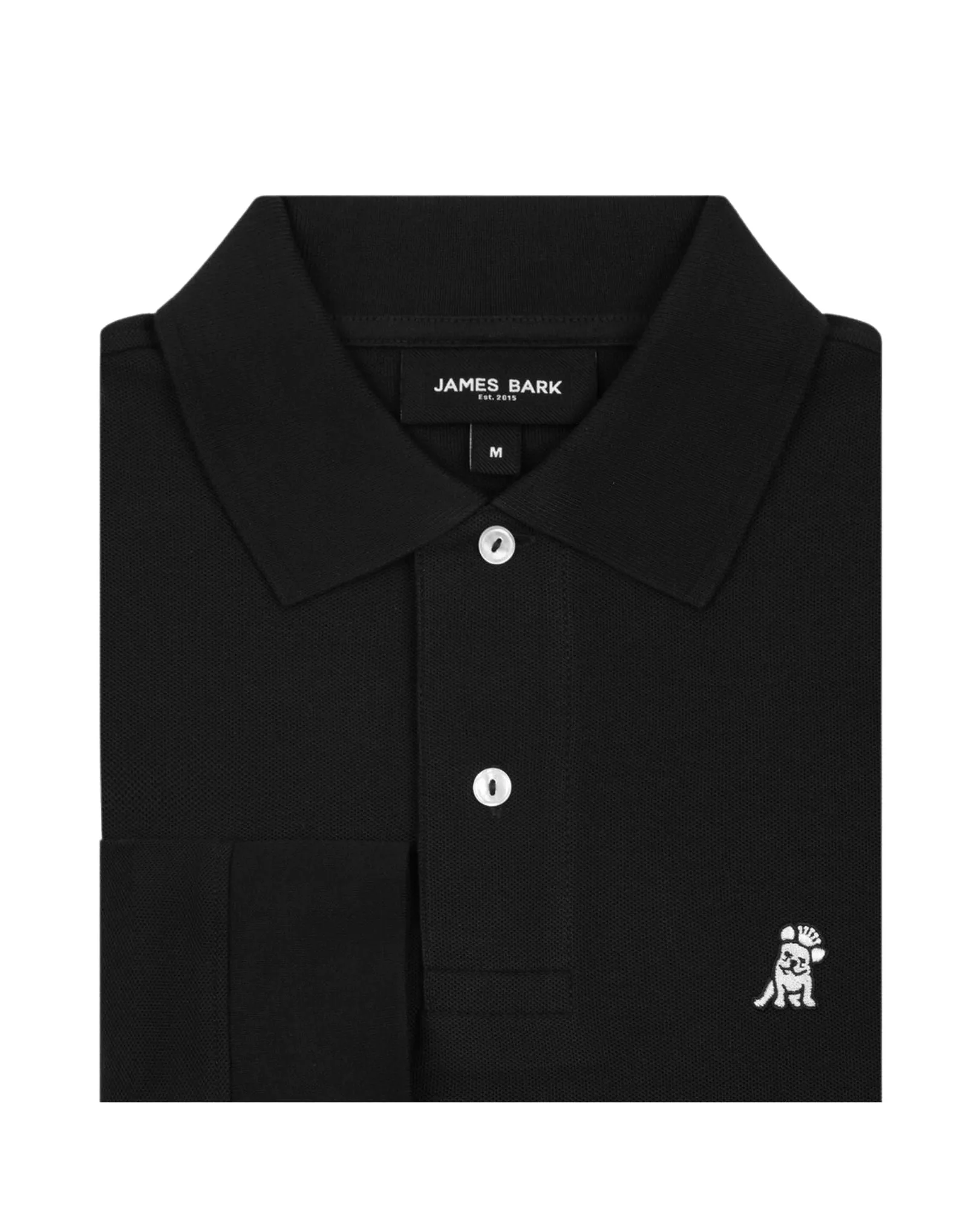 Men's Long Sleeve Polo Shirt - Black A11