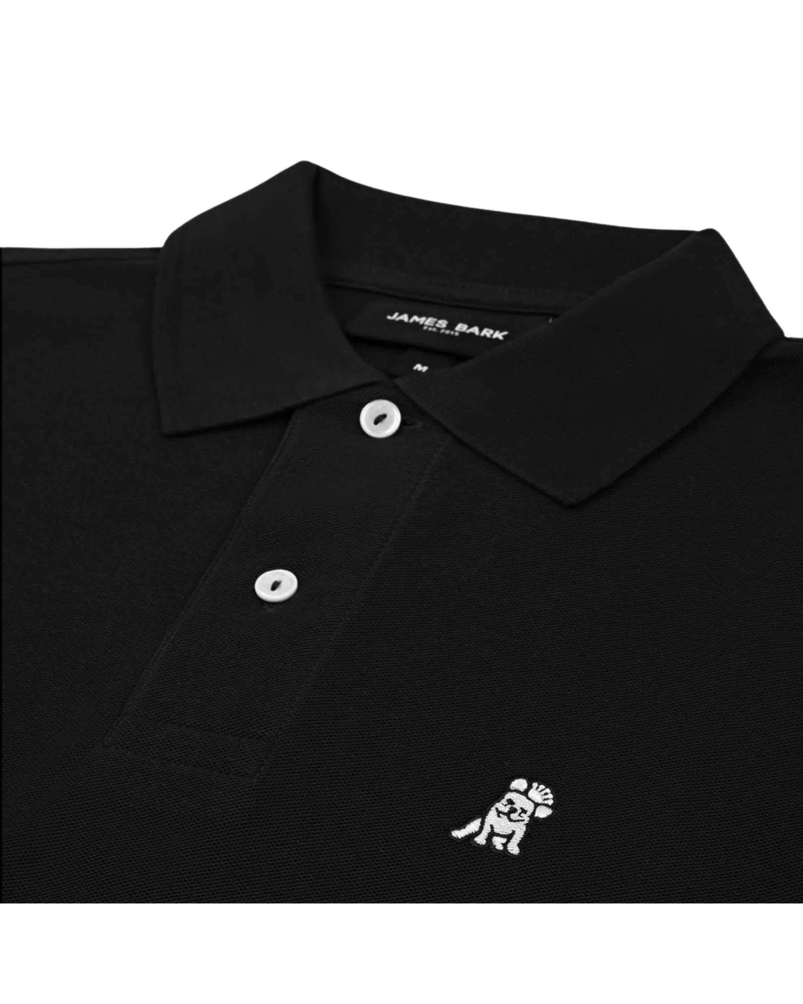 Men's Long Sleeve Polo Shirt - Black A11