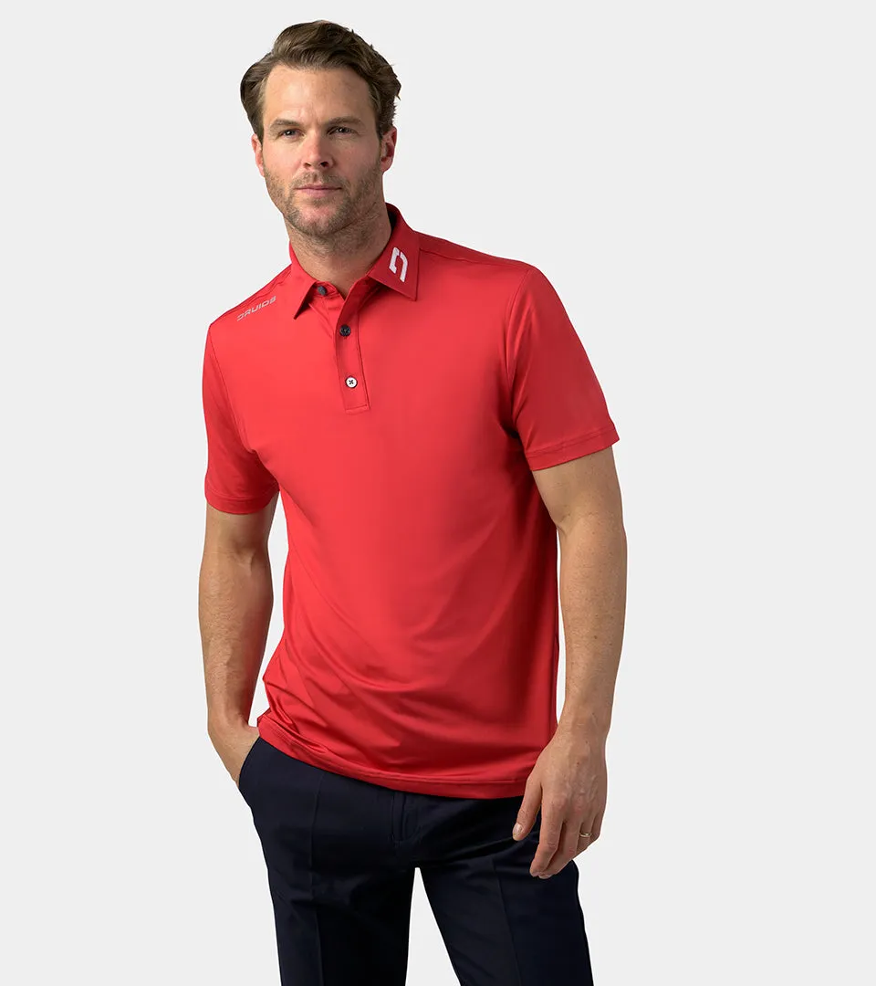 Men's Golf Polo Shirt - Red