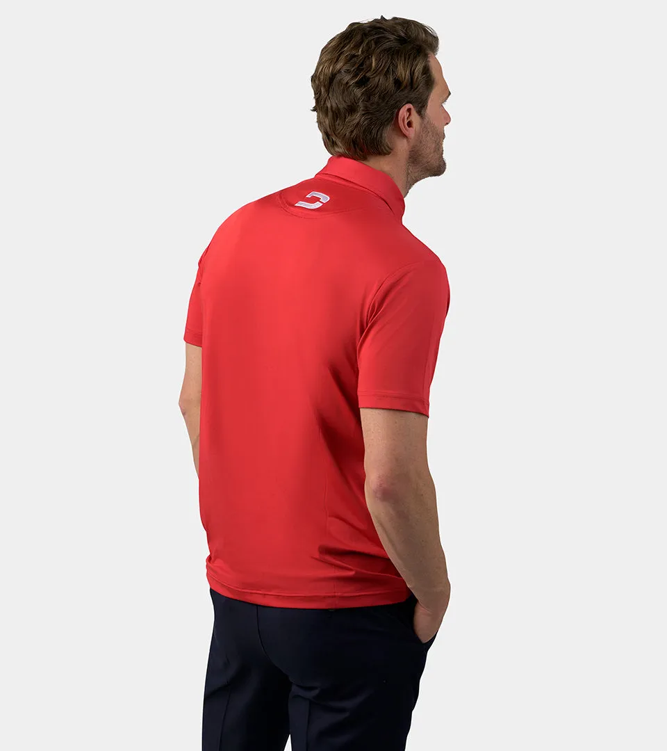 Men's Golf Polo Shirt - Red