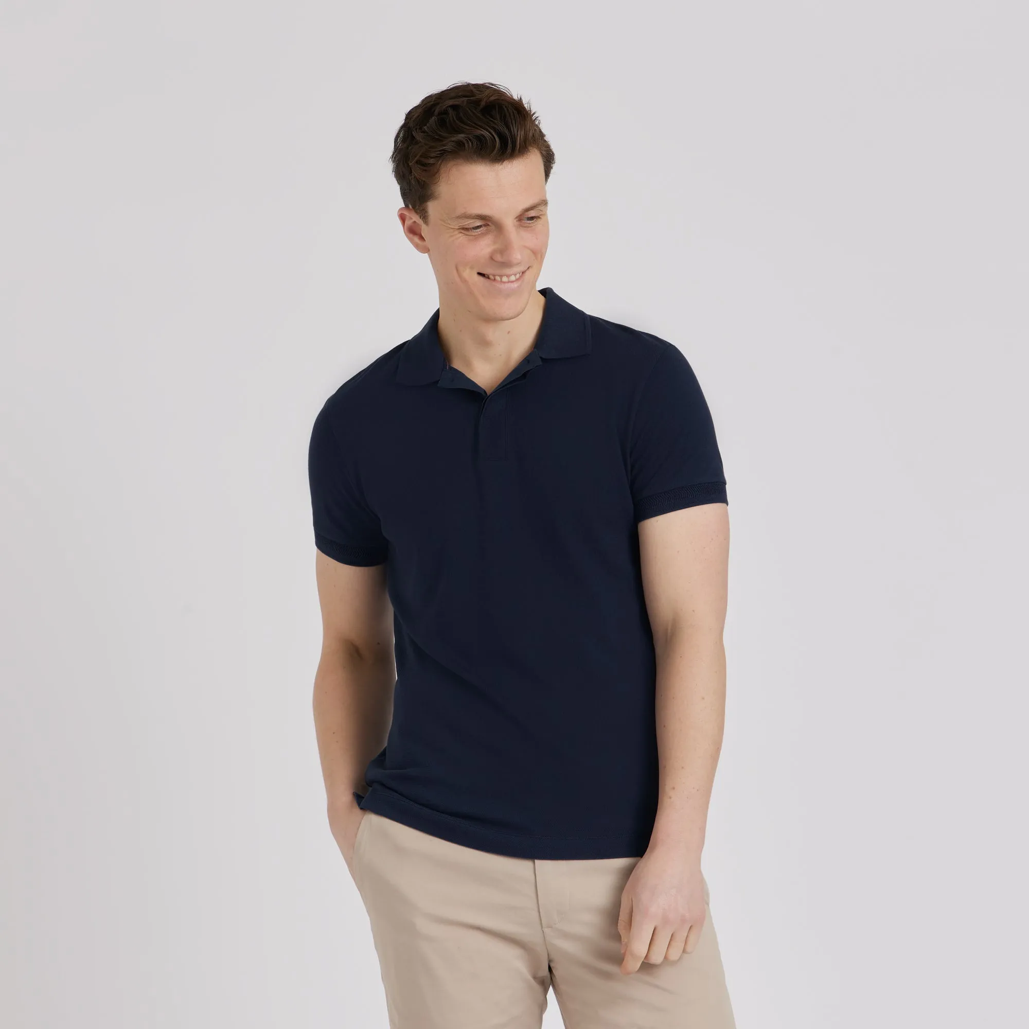 Men's Piqué Polo Shirt Navy