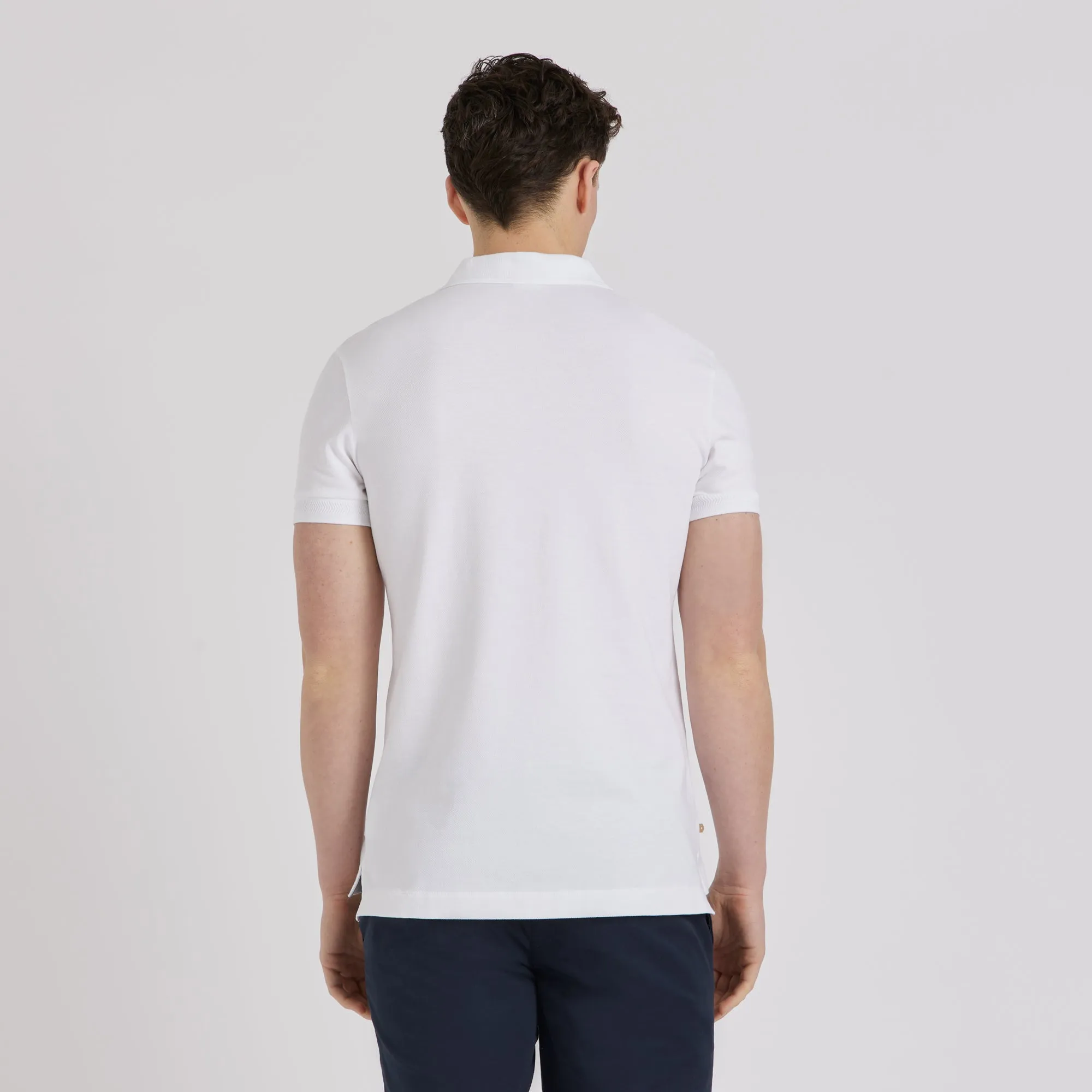 Men's Piqué Polo Shirt White